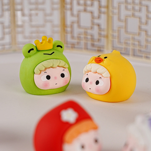 Decorazioni Creative in Resina, Statuette di Personaggi Anime Carini, Ornamenti da Scrivania Trendy per Esposizioni, Scatole a Sorpresa Dipinte - Product Image 4