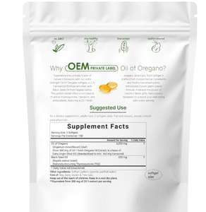 GMP ISO 180 Usine Personnalisé 2-en-1 6000mg <span class=keywords><strong>Huile</strong></span> <span class=keywords><strong>d</strong></span>'<span class=keywords><strong>Origan</strong></span> & Capsules <span class=keywords><strong>d</strong></span>'<span class=keywords><strong>Huile</strong></span> de Graine Noire Adulte Antioxydant Supplément de Soutien Digestif - Product Image 2
