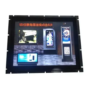 Monitor Touch Screen industriale incorporato personalizzato di fabbrica Display LCD multimediale semiesterno ad alta luminosità