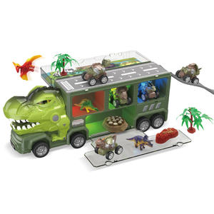 Musique populaire Véhicule animal à friction léger Remorque de transport motorisée Camion de remorquage Voiture jouet - Product Image 1