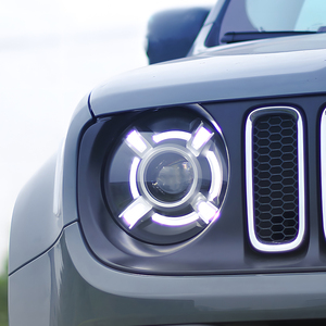 Conjunto de lámparas delanteras de coche para <span class=keywords><strong>Jeep</strong></span> <span class=keywords><strong>Renegade</strong></span> 2016-2021 actualización nueva lente de proyector de faro automático LED accesorios de alta calidad - Product Image 2