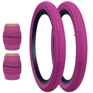 Vélo BMX pliable pour enfants ZUKKA 20''x2.125'', pneus pneumatiques à bande de roulement rainurée, caoutchouc durable, plusieurs couleurs disponibles - Product Image 6