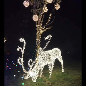 Giant Christmas Reindeer Lights Extra Large LED Deer Sculpture for City Park and Festival Landmark - Product Image 6