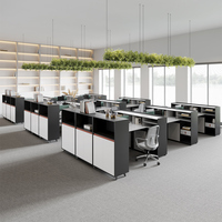 Ensemble de bureau et chaise de travail moderne haut de gamme avec table pour ordinateur portable extensible, design convertible, construction en panneaux de bois