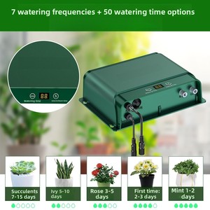 DaringFish Solar1 Vert/Noir, système d'irrigation solaire automatique pour jardin, ensemble d'équipement d'irrigation des plantes, système d'irrigation goutte à goutte - Product Image 3