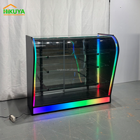 Vitrine de présentation de cigares et de tabac à plusieurs niveaux avec écran LED RGB personnalisé pour les magasins de vente au détail de produits fumeurs