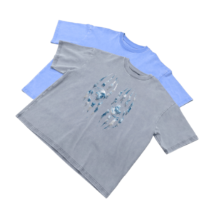 เสื้อยืดฮิปฮอปวินเทจสไตล์สโตนวอช ย้อมสีแบบแอซิดวอช ผ้าฝ้าย 100% ปักลายถักแบบลำลองสำหรับผู้ชาย สั่งทำได้ - Product Image 5