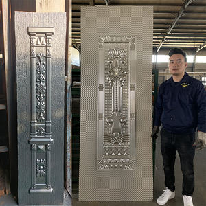 ABYAT Peau de porte en métal en acier gaufré Tôle de fer laminée à froid pour porte de sécurité Peaux de porte stratifiées extérieures à 6 panneaux - Product Image 3