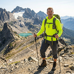 Sudadera con Capucha para Hombre, Diseño Personalizado, Tejido Bird <span class=keywords><strong>Eye</strong></span> de 130 g/m², Secado Rápido, para Senderismo, Pesca y Actividades al Aire Libre, Protección Solar UV UPF, Corte Holgado y Transpirable - Product Image 4