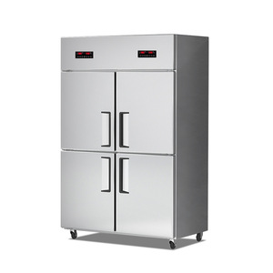 Refrigerador Comercial de Cuatro Puertas, Acero Inoxidable, Control Digital, Congelador de Una Sola Temperatura, Enfriamiento por Aire, Tipo Mostrador - Product Image 1
