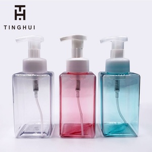 Dispensador de Jabón Espumoso de 15 oz, Recargable, Botella de Plástico Vacía con Bomba para Jabón Líquido para Manos, para Baño, Color Ámbar Marrón, 450 ml - Product Image 3