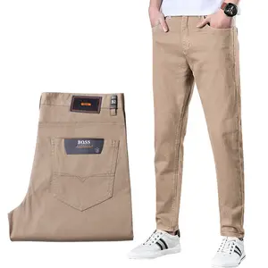 Factory Support Custom Casual Men's Pants Washed Stretch Twill Men's Trousers