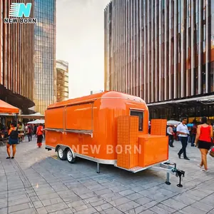 New Born American Standard Multifunction Food Truck Mobile Food Trailer Fully Equipped Airstream Food Truck
