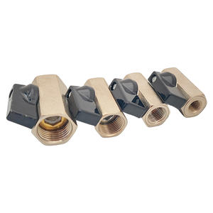 Vanne à bille miniature en laiton avec filetage mâle 1/4'', 3/8'', 1/2'' BSP pour compresseur d'air, eau, gaz, huile, vanne d'arrêt - Product Image 5