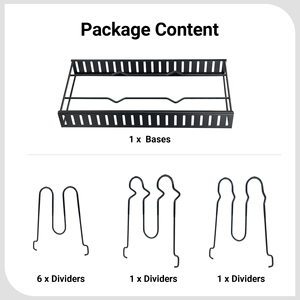 Modern <b>7</b>-Tier Adjustable Stackable Pot and Pan Organizer Rack Heavy Duty <b>Iron</b> Cookware Storage for Cabinet Countertop - Product Image 5