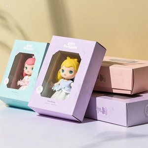 Shirun gói tùy chỉnh bán buôn có thể gập lại Mini Kid của búp bê đồ chơi dùng một lần bưu phẩm hộp sóng với rõ ràng PVC cửa sổ - Product Image 2