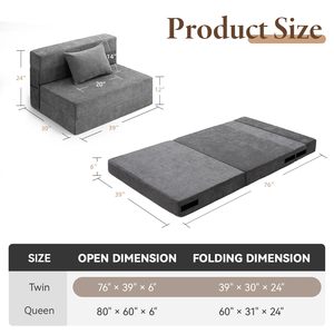<span class=keywords><strong>Canapé</strong></span>-<span class=keywords><strong>lit</strong></span> convertible moderne et confortable, extensible, abordable, rétractable, pour chambre à coucher - Product Image 2