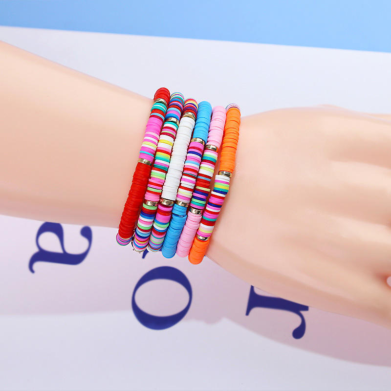 4 Pezzi Set Di Braccialetti Boho Con Perline Per Donna - Fatto A Mano - Foto 7