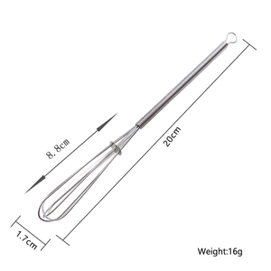 Siêu Mini Trẻ Em 12-18-20 Cm Thép Không Gỉ Trứng Đánh Trộn Cho Pha Trộn Đánh Đập Khuấy - Product Image 4