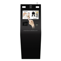 Kiosque de commande automatique sur pied de 19 pouces avec imprimante, scanner QR, écran tactile, terminal de paiement en libre-service, SDK, restauration rapide