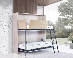 Letto a Scomparsa a Parete Pieghevole: Letto a Castello per Studenti Due in Uno, Letto Matrimoniale a Scomparsa Genitore-Figlio per Piccoli Spazi - Product Image 4