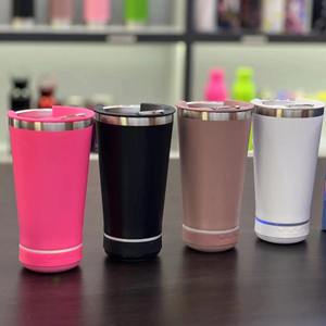 Vaso Térmico Personalizado de Acero Inoxidable con Abridor Inteligente y Altavoz, Botella de <span class=keywords><strong>Agua</strong></span> con Bomba para Exteriores, Taza de Viaje para Auto - Product Image 2