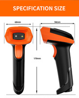Lecteur de codes-barres filaire/sans fil 1D/2D OEM 2022, nouveau, avec stockage USB, scanner de paiement QR Code, pour logistique industrielle, conforme ROHS, garantie 3 ans