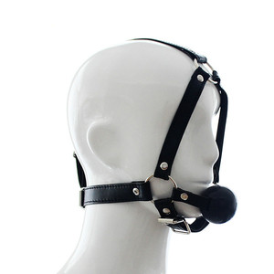 Poggiatesta in pelle personalizzato Soft Ball Gag orale per Yoga palla di ritenuta orale <span class=keywords><strong>BDSM</strong></span> giocattoli - Product Image 3