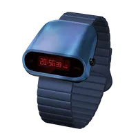 2025 Titane Style LED Affichage Montre Numérique Étanche Chronographe Lumineux Multifonctionnel Antique Sport En Gros Montres