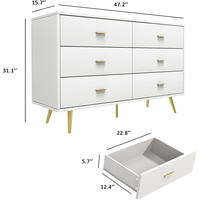 Vente en gros usine personnalisée en bois noir et or bébé manteau et commode tiroir moderne luxe or