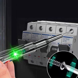 Venda direta da fábrica Eletroprobe Prata Industrial Duas cores Light Sensing Chave De Fenda Eletricista teste Pen - Product Image 6
