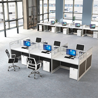 Bureau de travail modulaire en bois moderne ZITAI Z281050W pour 2 à 6 personnes, table d'ordinateur, poste de travail extensible, panneau combinable libre