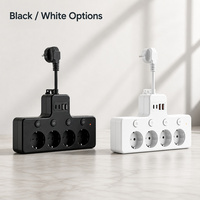 Multiprise USB standard européenne en gros d'usine avec 2 ports A et 2 ports C, 4 prises 220-250V, sécurité et durabilité, à brancher