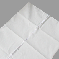 Sac mortuaire jetable pour adulte 80x220cm PP+PE à double fermeture éclair pour usage hospitalier d'urgence