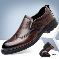 Chaussures habillées pour hommes Oxfords à enfiler en cuir polyvalent pain décontracté affaires formel Derby richelieu conception hauteur augmentant populaire