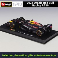 Bburago 1:43 Racing RB20 # 11 Modèles de voitures de Formule 1 en métal Perez avec vitrine en acrylique pour collectionneurs, cadeau, vente en gros