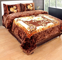 Couverture en Raschel double épaisseur sur mesure en usine, 3 pièces/5 pièces/10 pièces, 3-8 kg, 220*240 cm, taille King, 2 épaisseurs, épaisse, chaude, couvertures en fourrure de vison coréenne