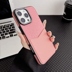Luxury Mobile Phone Case Card Case for for iPhone Resistant PU Leather Edge Mobile Phone Case Camera Protector Included OPP Bag