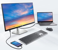Moniteur DELL 27 pouces 4K IPS Type-C65W avec charge inversée, pivotant, élévateur, écran PC S2722QC, édition anti-lumière bleue