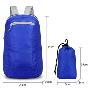 Compact Folding Travel Backpack Foldable Pouch Carabiner Lightweight Daypack Front Zip Pocket Anti-Theft Waterproof 20-37L - Product Image 2