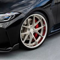 Jantes forgées RXS 10 à rayons en Y, 1 pièce, 19/20/21 pouces, PCD 5*112/5*120, finition noir mat argenté, compatibles avec les berlines BMW M Series Performance