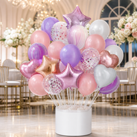 Accessoires pour ballons : Bâtons et coupelles en plastique pour ballons en latex de 40 cm – Support de ballon de 40 cm avec coupelle pour maintenir les ballons