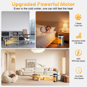 Calentador de Espacio Eléctrico Portátil PTC de 1500W, Silencioso, con Pantalla Táctil, Control Remoto y Temporizador de 12H, de Fábrica OEM - Product Image 6