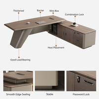 Mobilier de Bureau de Luxe Fauteuil de Direction Pivotant à Dossier Haut pour PDG et Président, Bureau Exécutif Style Traditionnel