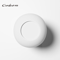 Lavabo autoportant en pierre artificielle pour salle de bains moderne de luxe Cuvette de forme ronde sur pied à surface solide Égouttoir inclus