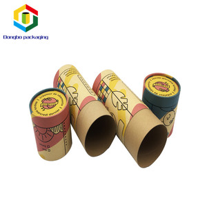 Logotipo de impresión personalizado de copa cilindro tubo de papel Kraft reciclable redondo tubos de cartón - Product Image 4