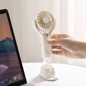 2024 Rechargeable Usb Portable New Handheld Spray Humidifying Summer Outdoor Water Mist Fan With Phone Holder - Product Image 4