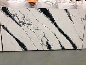 Quý cổ điển Jumbo lớn slab bề mặt đánh bóng trắng calacatta bán buôn nhân tạo đá thạch anh Countertop Quartz slab giá - Product Image 2