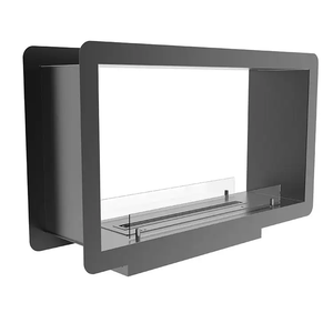 <span class=keywords><strong>Cheminée</strong></span> à gaz intérieure en acier autoportante de luxe moderne avec porte en verre de haute qualité <span class=keywords><strong>Insert</strong></span> à l'éthanol pour hôtels - Product Image 1