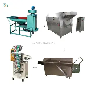 Industrial Sunflower Seeds Packing Machine / Automatic Sunflower Seeds Roasting Machine / Sunflower Seed Packing Line